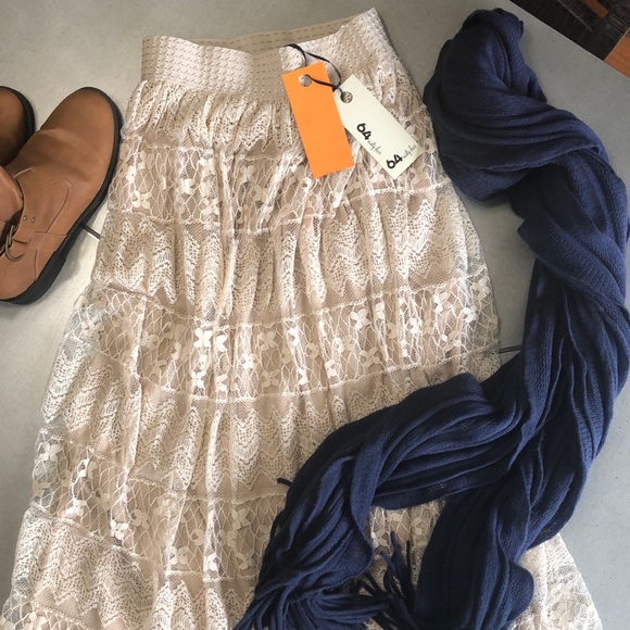 64 sixty-five Dresses & Skirts - 64 sixty-five Boho skirt-festival chic-small NWT